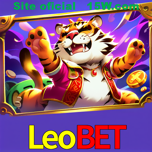 Imagem promocional da Leobet mostrando a plataforma e suas vantagens